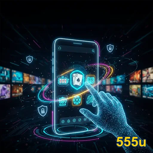 Imagem relacionada ao app 555u, destaque para funcionalidades no site 555u