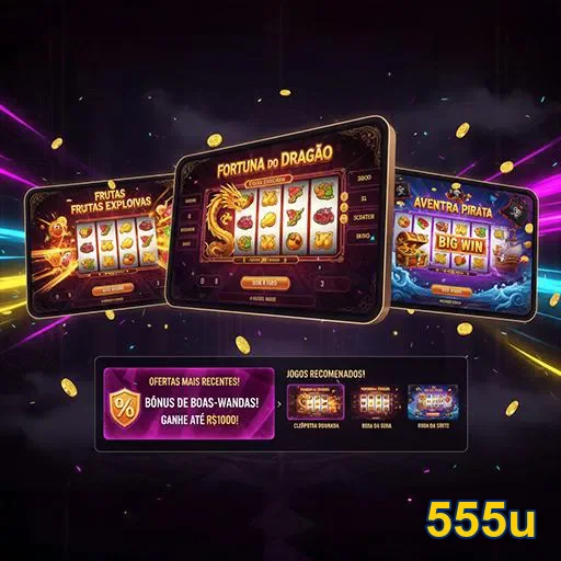 Imagem do site 555u mostrando a página inicial com destaque para o design moderno e intuitivo.